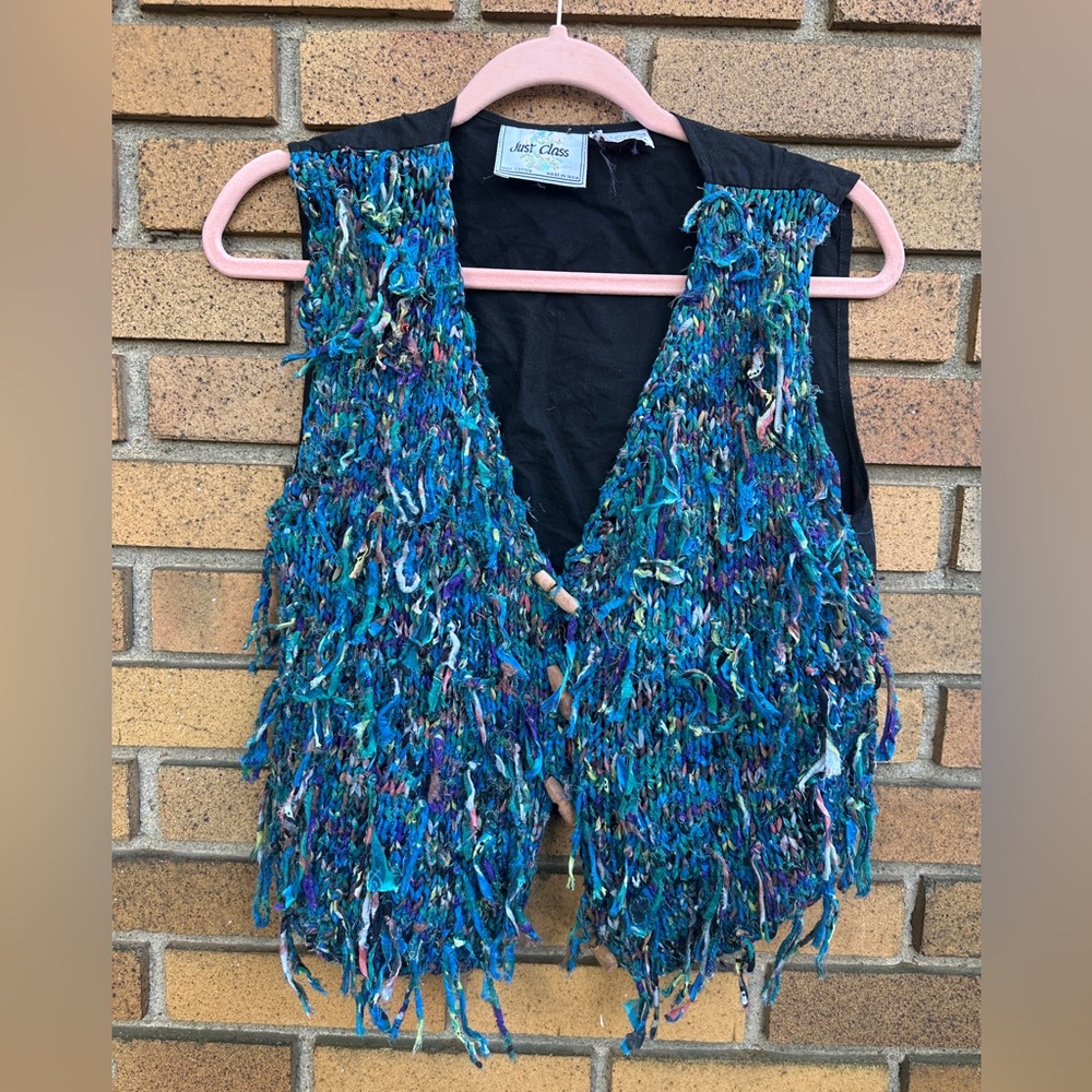 Colorful Textured Vest